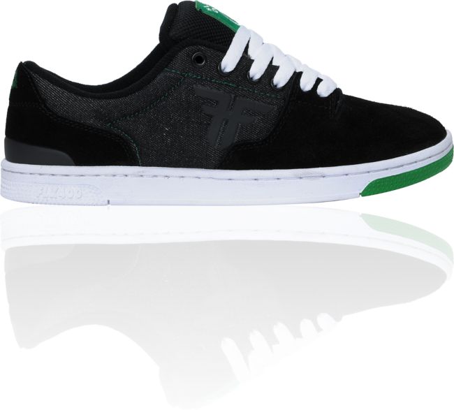 Fallen x LRG Seventy Six Black Suede & Denim Skate Shoes