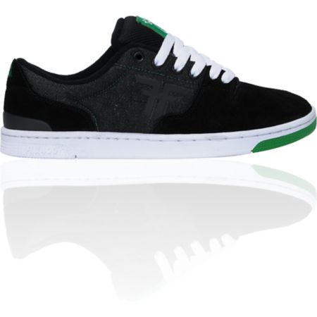 Fallen x LRG Seventy Six Black Suede & Denim Skate Shoes