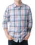 RVCA Ducky Blue Plaid Long Sleeve Button Up Shirt