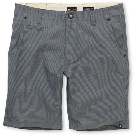 Matix Diabolo Charcoal Striped Chino Shorts