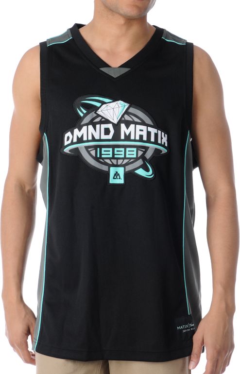 Matix x Diamond Supply Jeron Wilson Stones Black Mesh Tank Top