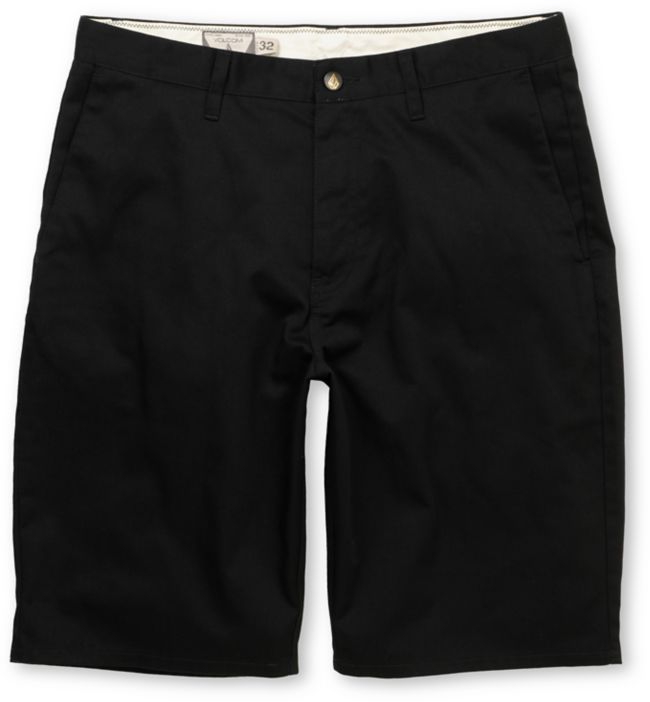Volcom Frickin Modern Black Chino Shorts