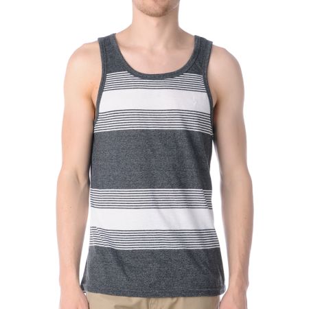 Volcom Tenner White & Grey Tank Top