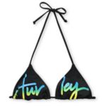 Hurley Logo Black Triangle Bikini Top
