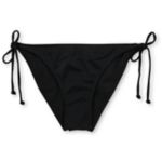 Hurley Logo Tie Side Black Bikini Bottom