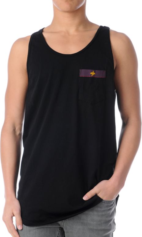 Altamont Palisade Garrett Hill Black Tank Top
