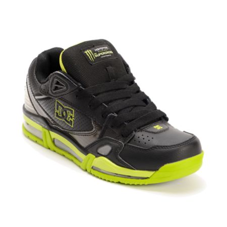 DC x Monster Versaflex Black, Charcoal & Lime Shoe