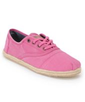 Toms Shoes Cordones Pink Ceara Womens Shoe