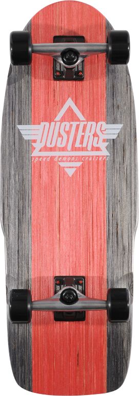 Dusters Bogue Dusters Red & Black Complete Cruiser Board