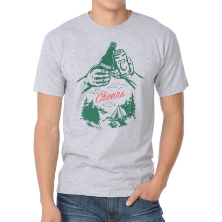 Dravus x Casual Industrees Cheers Grey Tee Shirt
