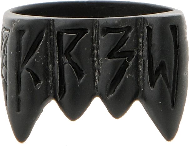 KR3W Fang Black RIng