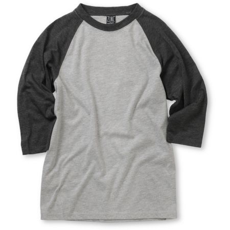 Zine 2nd Inning Grey Boys Baseball Tee Shirt