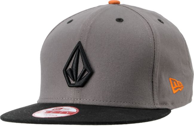 Volcom Full Stone Grey & Black New Era Snapback Hat
