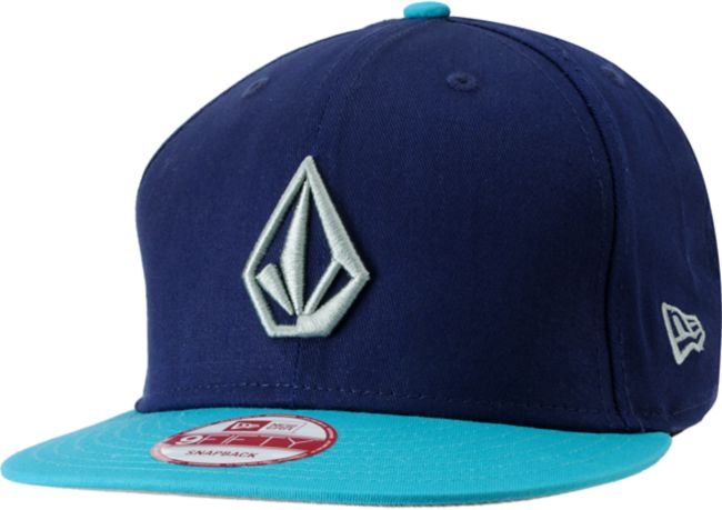 Volcom Full Stone Navy & Teal Snapback Hat