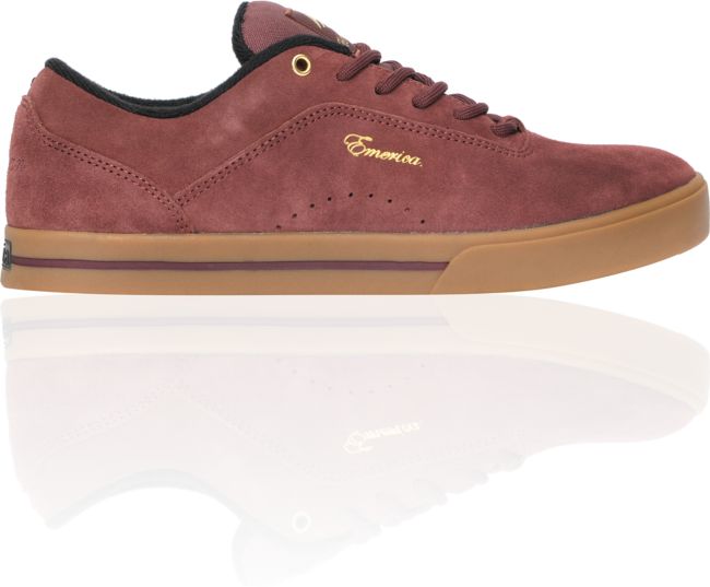Emerica G Code Herman Burgundy & Gum Skate Shoe
