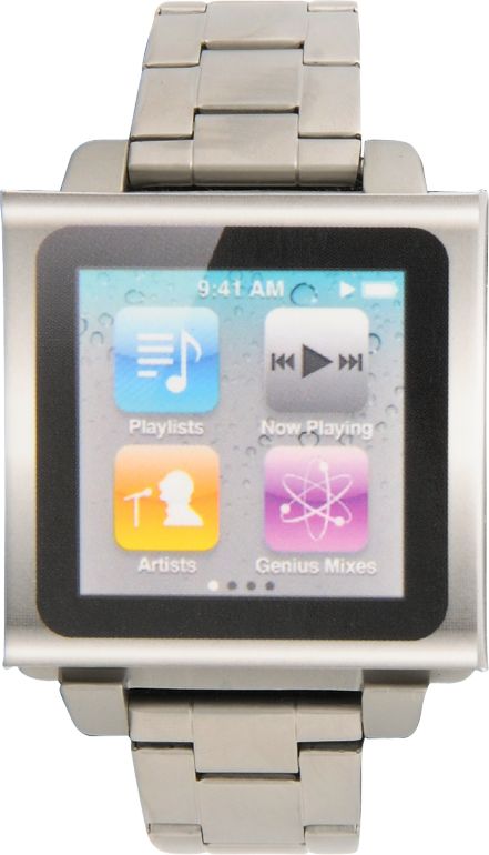 Hex Vision iPod Nano Metal Silver Watch Band