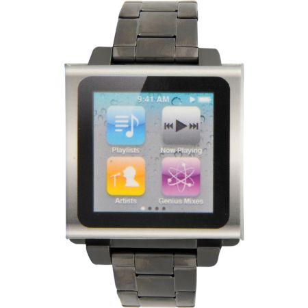 Hex Vision iPod Nano Metal Gunmetal Watch Band