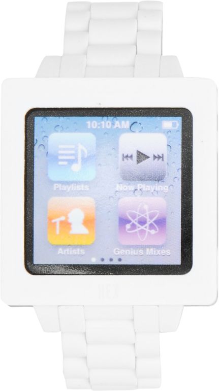 Hex Icon iPod Nano White Watch Band
