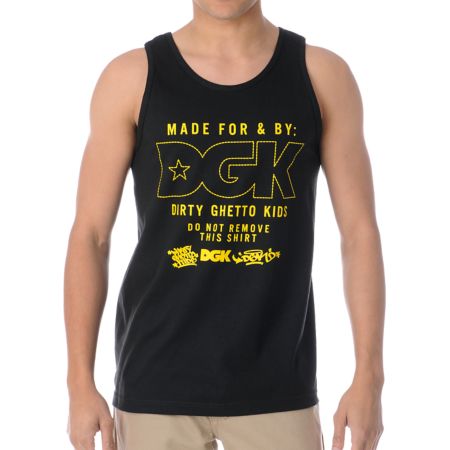DGK Made For Gold & Black Tank Top 