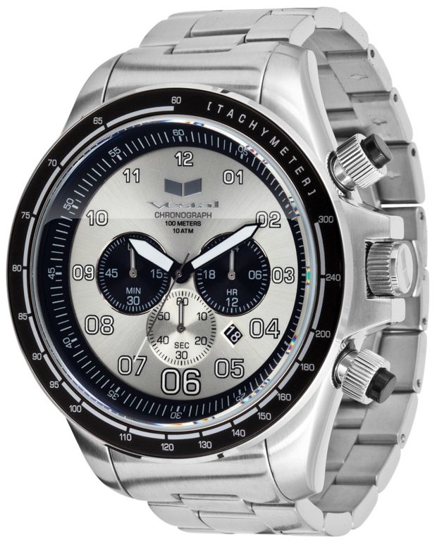 Vestal ZR-3 Silver Guys Chronograph Watch