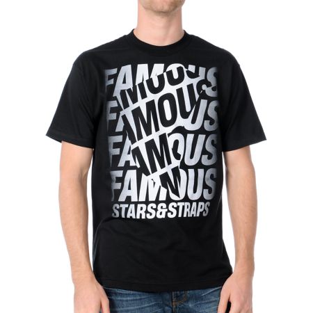 Famous Stars & Straps Rotations Black Tee Shirt