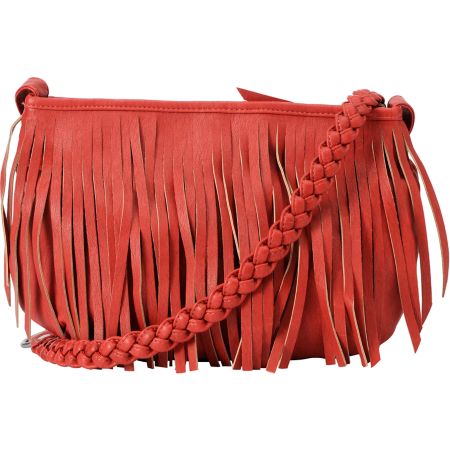 Vans Fringed Up Red Cross-Body Purse