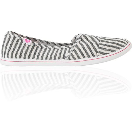 Roxy Girls Pier Black & White Stripe Shoes