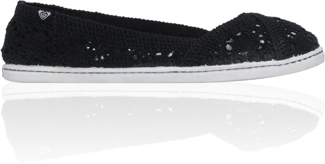 Roxy Boardwalk Black Crochet Shoes