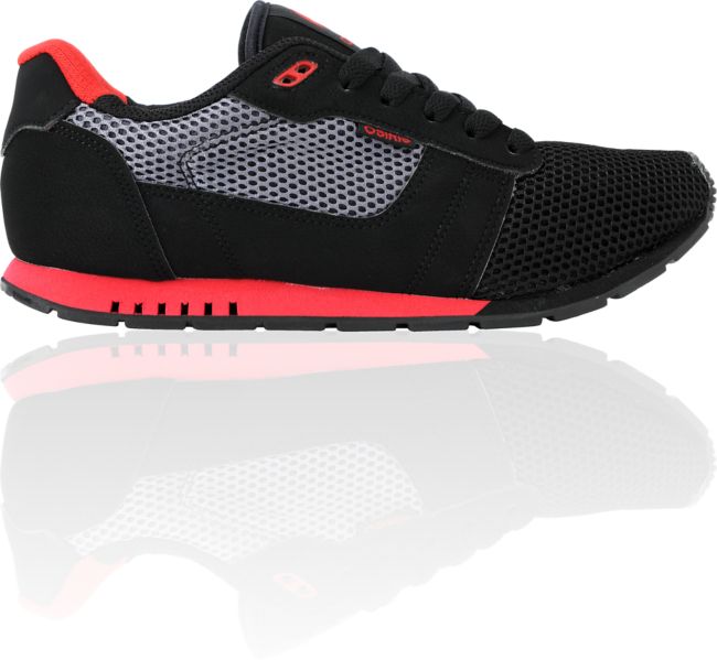 Osiris Retron Black, Red & Charcoal Shoe