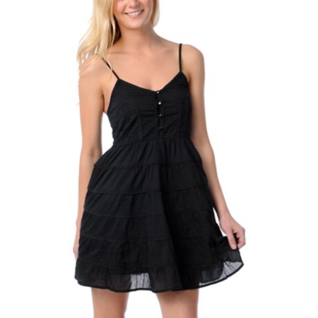 Billabong Serenity Black Woven Dress