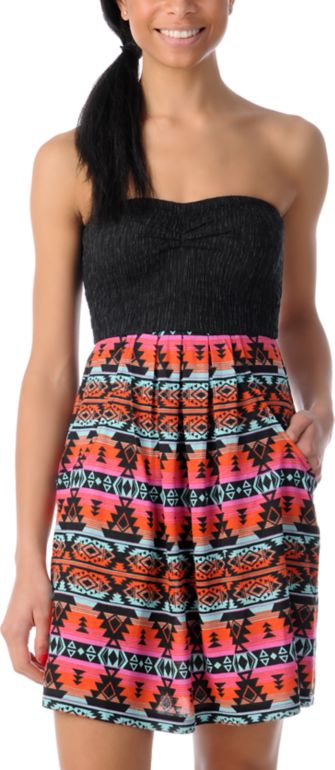 Billabong Light As A Feather Black Knit Dress
