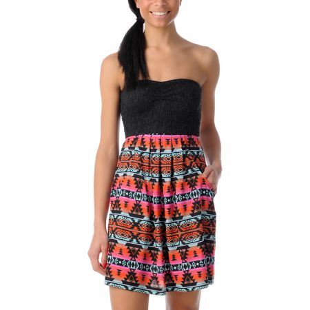 Billabong Light As A Feather Black Knit Dress