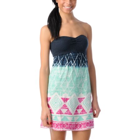 Billabong Dreamin On Navy Knit Dress