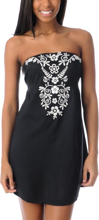 Billabong Sacrifice Black Woven Dress