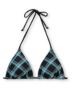 Empyre Girls Madison Black Plaid Triangle Bikini Top