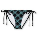 Empyre Girl Henne Black Plaid Tieside Bikini Bottom