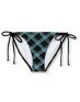 Empyre Girls Henne Black Plaid Tieside Bikini Bottom
