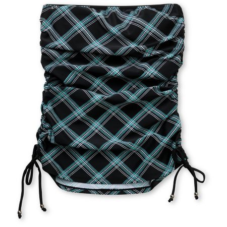 Empyre Girls Ramey Black Plaid Tankini Top