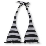 Empyre Girls Gable Black & Grey Halter Bikini Top