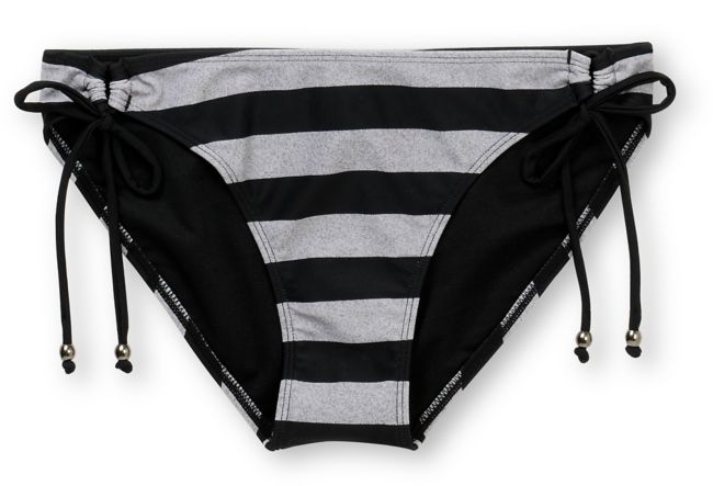 Empyre Girls Riggin Black & Grey Stripe Tunnel Bikini Bottom