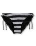 Empyre Girls Riggin Black & Grey Stripe Tunnel Bikini Bottom