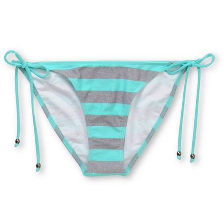 Empyre Girls Henne Turquoise Striped Tieside Bikini Bottom
