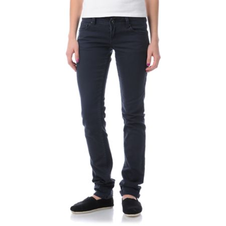 Empyre Girls Hannah Navy Blue Twill Skinny Jeans