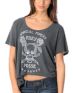 Obey Special Forces Girls Charcoal Slub Dolman Top