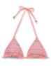 Empyre Girls Madison Coral Striped Triangle Bikini Top