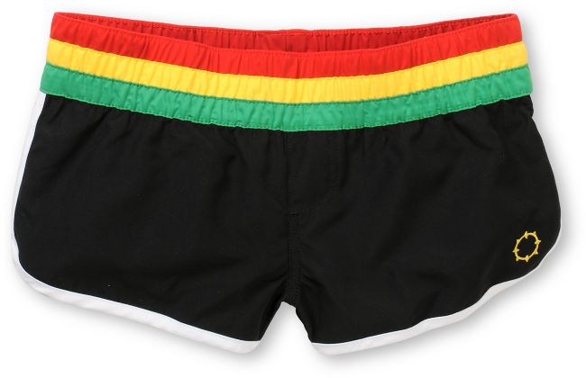 Empyre Girl Rasta Beaux Too Board Shorts