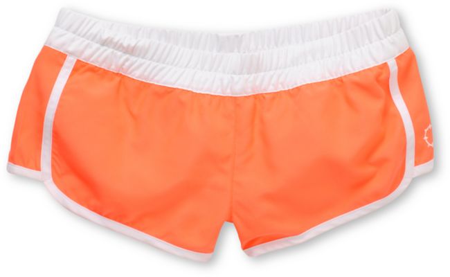 Empyre Girls Bright Coral Kewalos Board Shorts