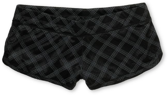 Empyre Girl Black Plaid Payton Mesh Board Shorts