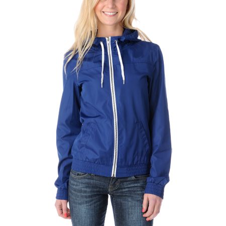 Zine Girls Navy Windbreaker Jacket
