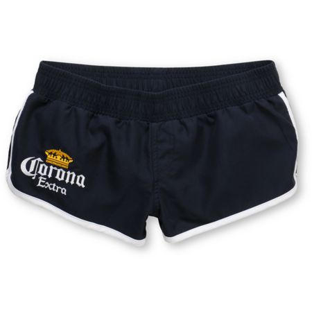 Corona Girls Navy Retro Board Shorts